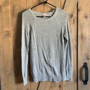 Fall grey knit sweater